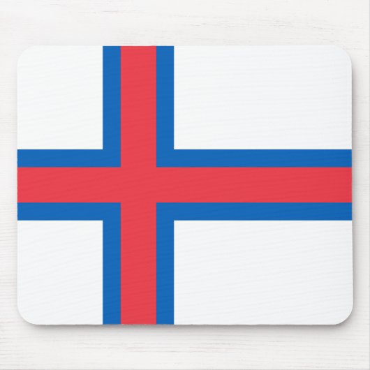 Vlag van Faeröer Muismat (Voorkant)