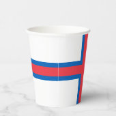 Vlag van Faeröer Papieren Bekers (Rechts)