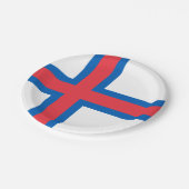 Vlag van Faeröer Papieren Bordje (Gekanteld)