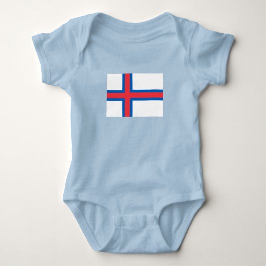Vlag van Faeröer Romper (Voorkant)