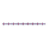 Vlag van Faeröer Satijnen Lint (Voorkant)