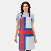 Vlag van Faeröer Schort (Gedragen)