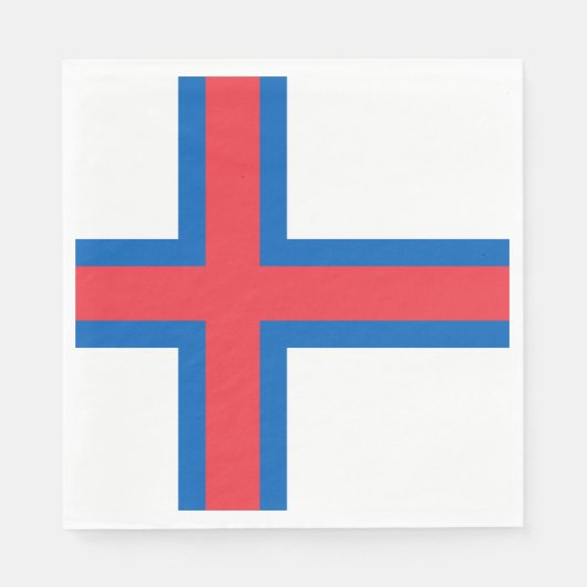 Vlag van Faeröer Servet (Voorkant)