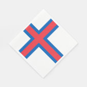 Vlag van Faeröer Servet (Hoek)