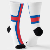 Vlag van Faeröer Sokken (Gebogen)