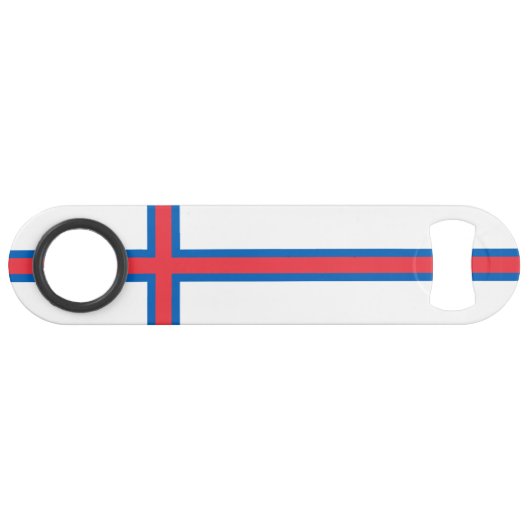 Vlag van Faeröer Speed Flessenopener (Voorkant (Horizontaal))