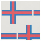 Vlag van Faeröer Stof (Close Up)