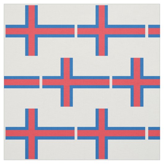 Vlag van Faeröer Stof (Swatch)