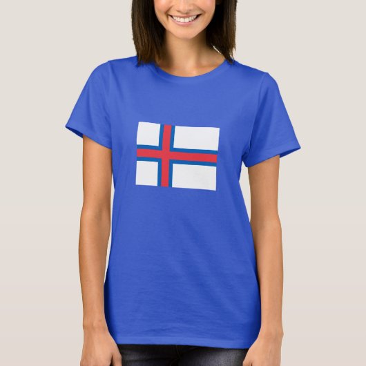 Vlag van Faeröer T-shirt (Voorkant)
