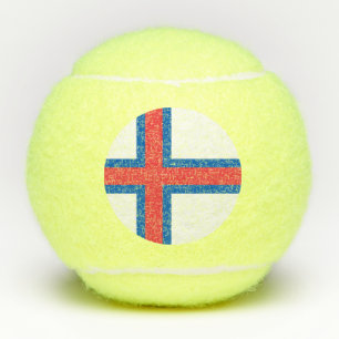 Vlag van Faeröer Tennisballen