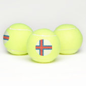 Vlag van Faeröer Tennisballen (Multi)