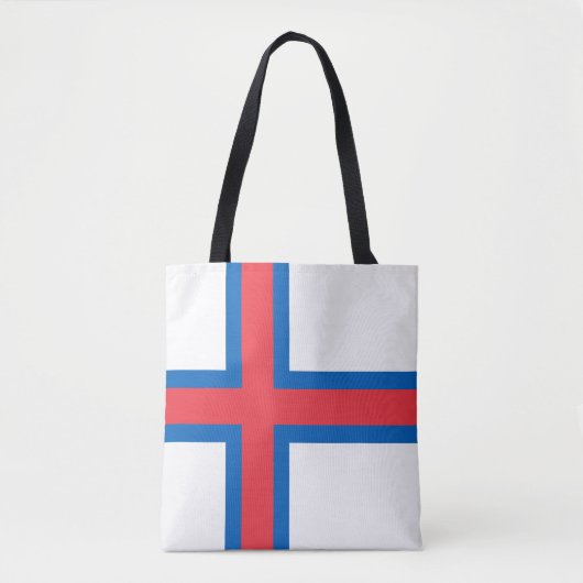 Vlag van Faeröer Tote Bag (Voorkant)
