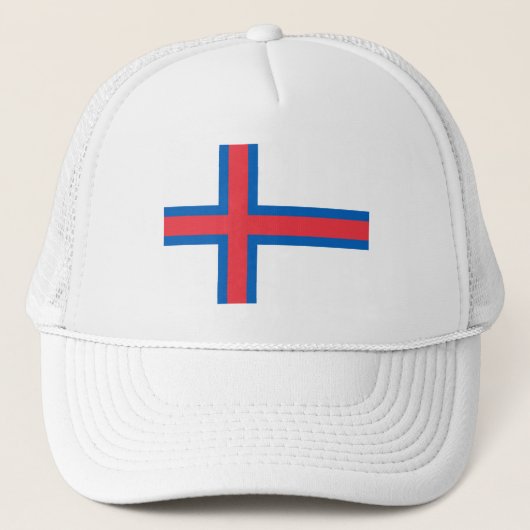 Vlag van Faeröer Trucker Pet (Voorkant)