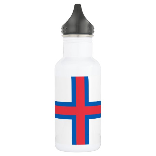 Vlag van Faeröer Waterfles (Links)
