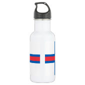 Vlag van Faeröer Waterfles (Achterkant)