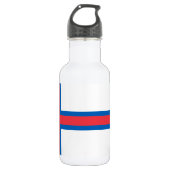 Vlag van Faeröer Waterfles (Voorkant)
