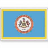 Vlag van Fairfax County, Virginia Sticker (Voorkant)