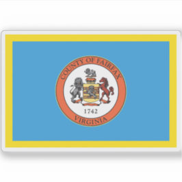 Vlag van Fairfax County, Virginia Sticker
