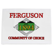 Vlag van Ferguson, Missouri Groot Cadeauzakje (Voorkant)