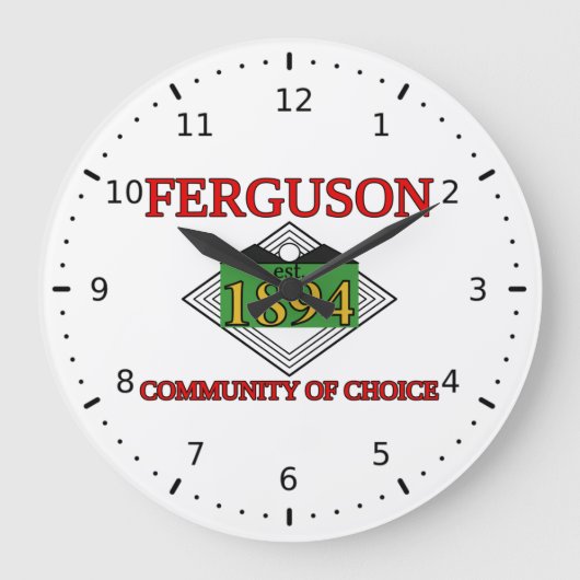 Vlag van Ferguson, Missouri Grote Klok (Voorkant)