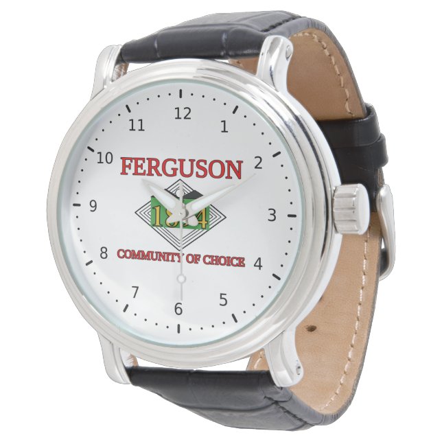 Vlag van Ferguson, Missouri Horloge (Gekanteld)