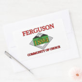 Vlag van Ferguson, Missouri Rechthoekige Sticker (Envelop)