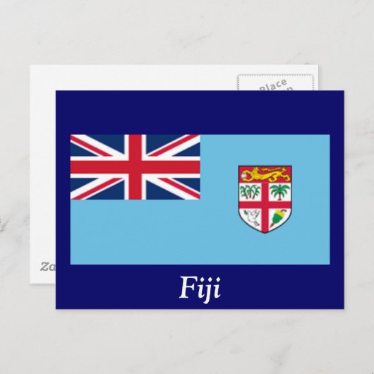 Vlag van Fiji Briefkaart (Voorkant / Achterkant)
