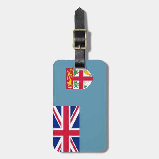 Vlag van Fiji Easy ID Persoonlijk Bagagelabel (Voorkant verticaal)