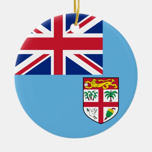 Vlag van Fiji Keramisch Ornament (Voorkant)