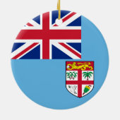 Vlag van Fiji Keramisch Ornament (Achterkant)
