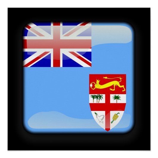 Vlag van Fiji Perfect Poster (Voorkant)