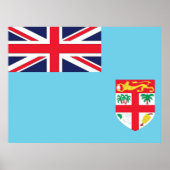 Vlag van Fiji Poster (Voorkant)