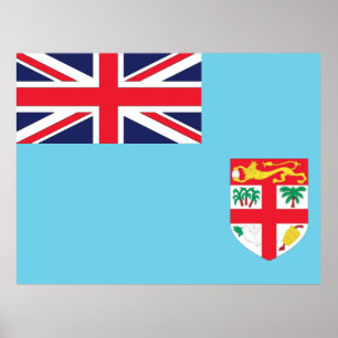 Vlag van Fiji Poster