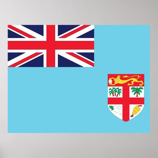 Vlag van Fiji Poster (Voorkant)