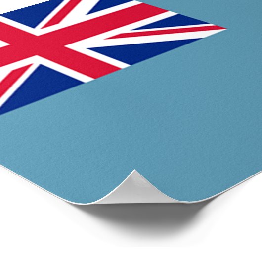 Vlag van Fiji Poster (Hoek)