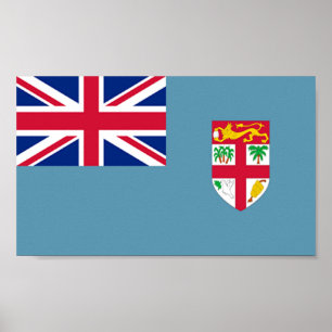 Vlag van Fiji Poster
