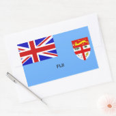 Vlag van Fiji Rechthoekige Sticker (Envelop)