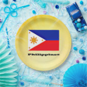 Vlag van Filipijnen, archipel, Papieren Bordje (Feest)