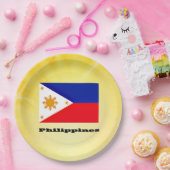 Vlag van Filipijnen, archipel, Papieren Bordje (Feest)