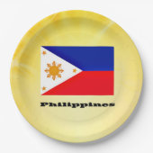 Vlag van Filipijnen, archipel, Papieren Bordje (Voorkant)