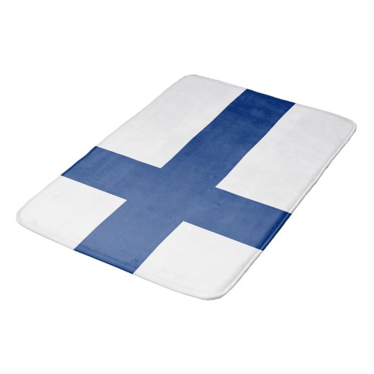 Vlag van Finland Badmat (Gekanteld)
