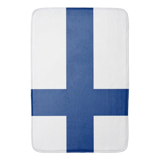 Vlag van Finland Badmat (Voorkant Verticaal)