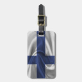 Vlag van Finland Bagagelabel (Voorkant verticaal)