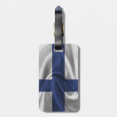 Vlag van Finland Bagagelabel (Achterkant verticaal)