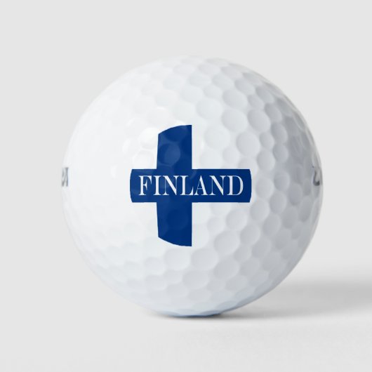 Vlag van Finland Blue Cross Suomi Golfballen (Voorkant)