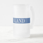 Vlag van Finland Blue Cross Suomi Matglas Bierpul (Voorkant rechts)