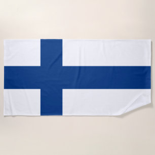 Vlag van Finland Blue Cross Suomi Strandlaken