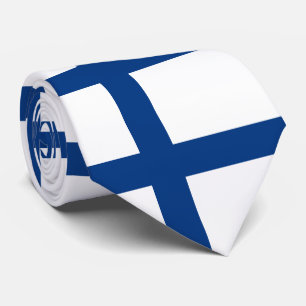 Vlag van Finland Blue Cross Suomi Stropdas