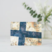 Vlag van Finland Briefkaart (Staand voorkant)