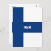 Vlag van Finland Briefkaart (Voorkant / Achterkant)